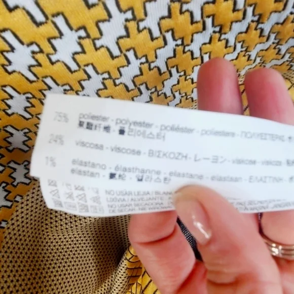 🟡 Zara🟡 NWOT 🍁 Geometric Patterned Tunic🖖 Sz S - Picture 7 of 10